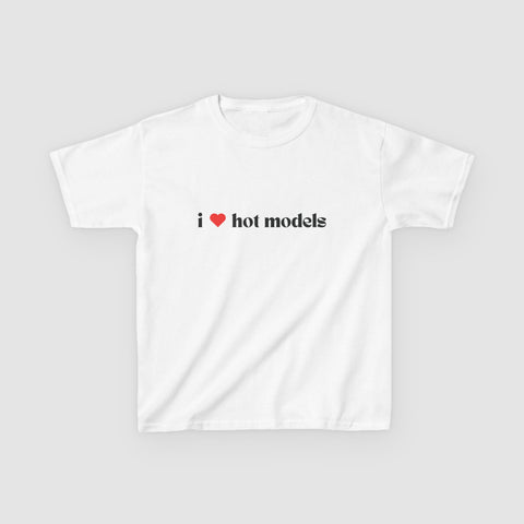 "I LOVE HOT MODELS" BABY TEE