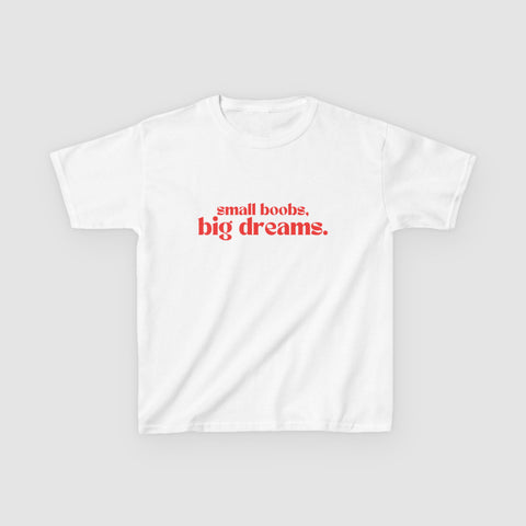 "SMALL BOOBS" BABY TEE